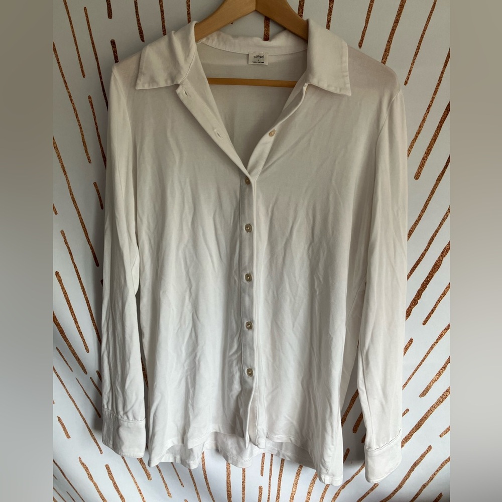 Aritzia Wilfred Long Sleeve Button Up